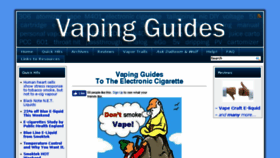 What Vapingguides.com website looked like in 2017 (6 years ago)
