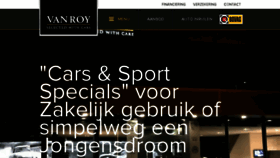 What Vanroycars.nl website looked like in 2017 (9 years ago)