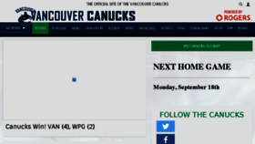 What Vancouvercanucks.com website looked like in 2017 (8 years ago)