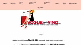 What Vogueandvino.com website looked like in 2017 (6 years ago)