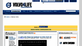 What Volvo4life.es website looked like in 2017 (6 years ago)