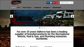 What Valterra.com website looked like in 2017 (6 years ago)