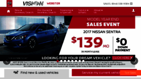 What Visionnissanwebster.com website looked like in 2017 (6 years ago)