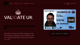 What Validateuk.co.uk website looked like in 2017 (6 years ago)