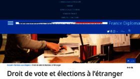 What Votezaletranger.gouv.fr website looked like in 2017 (6 years ago)