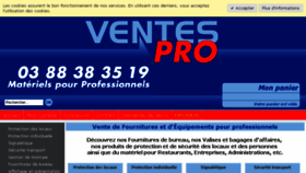 What Ventes-pro.com website looked like in 2017 (6 years ago)