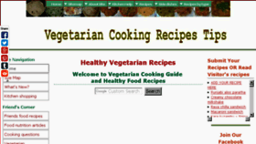 What Vegetarian-cooking-recipes-tips.com website looked like in 2017 (6 years ago)