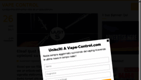 What Vape-control.com website looked like in 2017 (6 years ago)