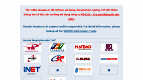 What Vinasia.vn website looked like in 2017 (6 years ago)
