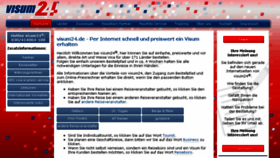 What Visum24.de website looked like in 2017 (6 years ago)