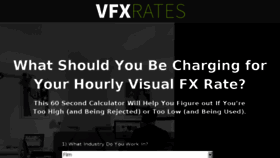 What Vfxrates.com website looked like in 2017 (6 years ago)
