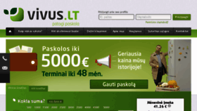 What Vivus.lt website looked like in 2017 (6 years ago)