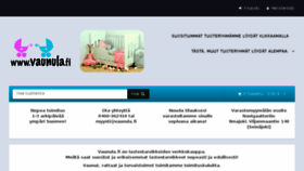 What Vaunula.fi website looked like in 2017 (6 years ago)