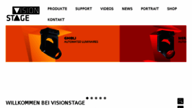What Visionstage.com website looked like in 2017 (6 years ago)