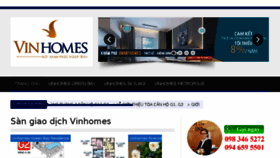 What Vinhomeslands.vn website looked like in 2017 (6 years ago)