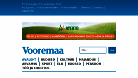 What Vooremaa.ee website looked like in 2017 (6 years ago)