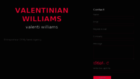 What Valentinianwilliams.com website looked like in 2017 (6 years ago)