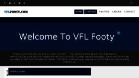 What Vflfooty.com website looked like in 2017 (6 years ago)