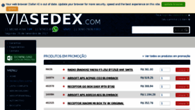 What Viasedex.com website looked like in 2017 (6 years ago)