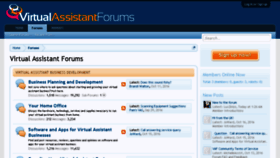 What Virtualassistantforums.com website looked like in 2017 (6 years ago)