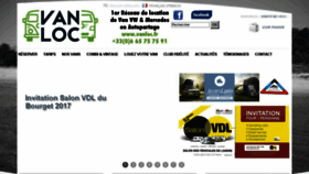 What Vanloc.fr website looked like in 2017 (6 years ago)