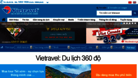 What Vietravel-vn.com website looked like in 2017 (6 years ago)
