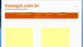 What Vooegol.com.br website looked like in 2017 (6 years ago)