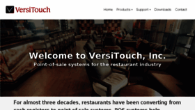 What Versitouch.com website looked like in 2017 (6 years ago)