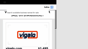 What Vigalo.com website looked like in 2017 (6 years ago)