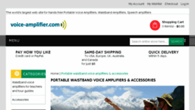 What Voice-amplifier.com website looked like in 2017 (6 years ago)