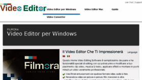 What Video-editor.it website looked like in 2017 (6 years ago)