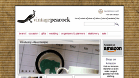 What Vintagepeacock.co.uk website looked like in 2017 (6 years ago)