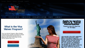 What Visa-waiver.com website looked like in 2017 (6 years ago)