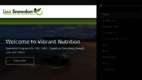 What Vibrantnutrition.com.au website looked like in 2017 (6 years ago)