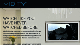 What Vidity.com website looked like in 2017 (6 years ago)