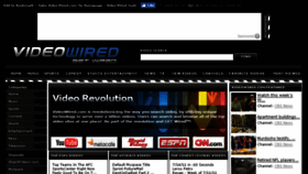 What Videowired.com website looked like in 2017 (6 years ago)
