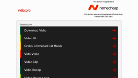 What Vidio.pro website looked like in 2017 (8 years ago)