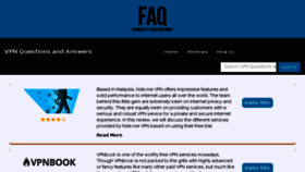What Vpnfaqs.com website looked like in 2017 (6 years ago)