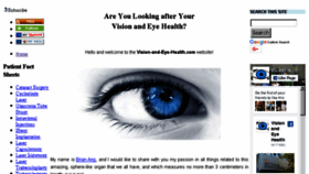 What Vision-and-eye-health.com website looked like in 2017 (6 years ago)