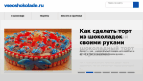 What Vseoshokolade.ru website looked like in 2017 (6 years ago)
