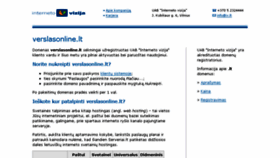 What Verslasonline.lt website looked like in 2017 (6 years ago)