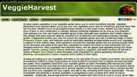 What Veggieharvest.com website looked like in 2017 (6 years ago)