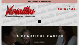 What Versaillesacademy.com website looked like in 2017 (6 years ago)