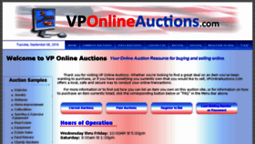 What Vponlineauctions.com website looked like in 2017 (6 years ago)