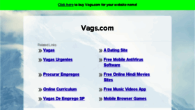 What Vags.com website looked like in 2017 (6 years ago)