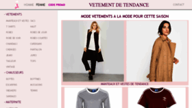 What Vetement-de-tendance.com website looked like in 2017 (6 years ago)