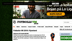 What Vm-fotboll.se website looked like in 2017 (6 years ago)