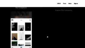 What Vsco.com website looked like in 2017 (6 years ago)