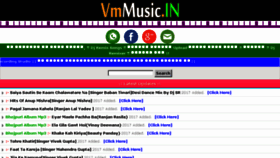 What Vmmusic.in website looked like in 2017 (6 years ago)