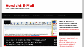 What Vorsicht-email.de website looked like in 2017 (6 years ago)